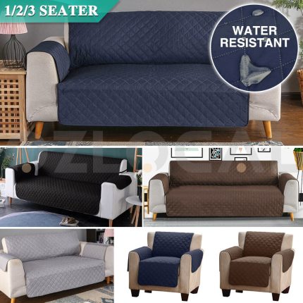 1/2/3 Seater Pet Sofa Cover Couch Covers Lounge Slipcovers Quilted Protector Dog
